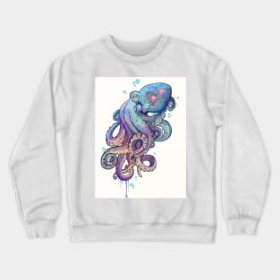 Octopus rainbow Crewneck Sweatshirt